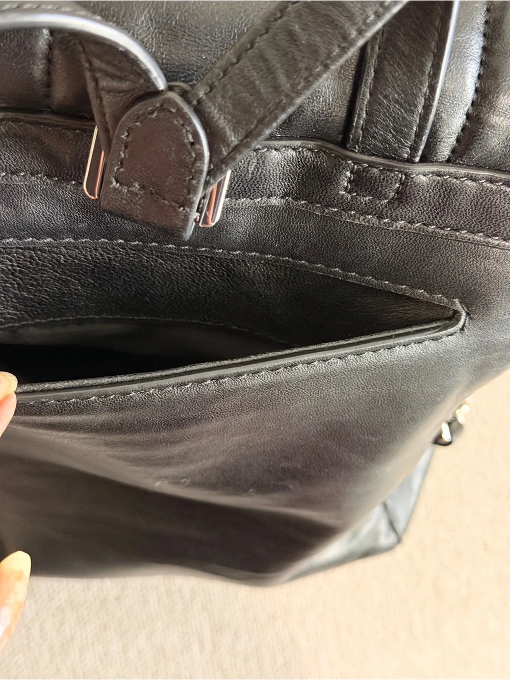 Michael Kors Whitney medium, quilted leather backpack